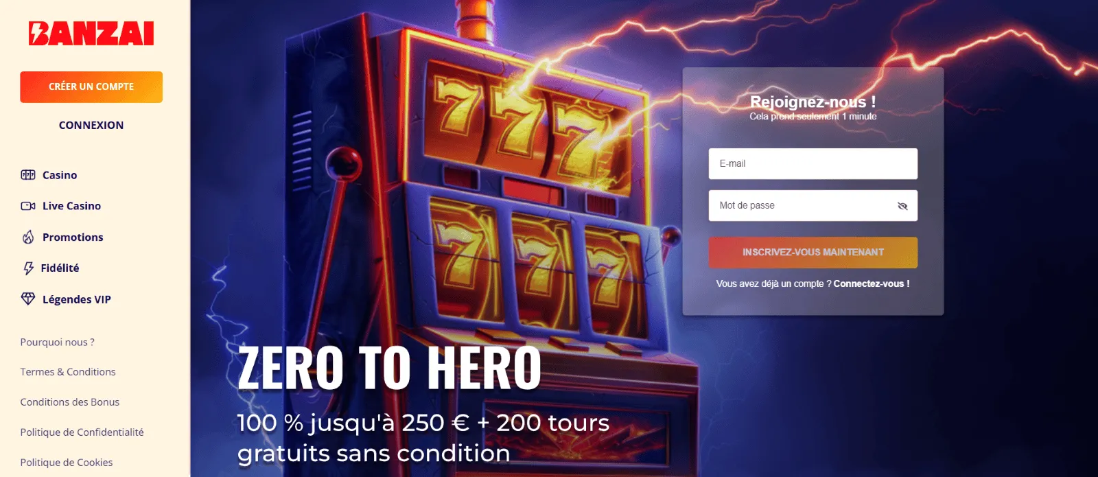 Banzai casino online Banzai casino