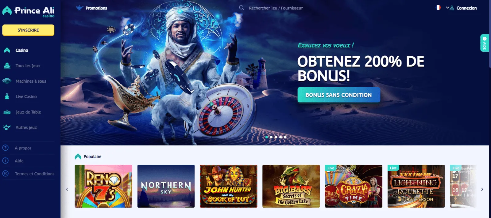Prince Ali casino online Prince Ali casino