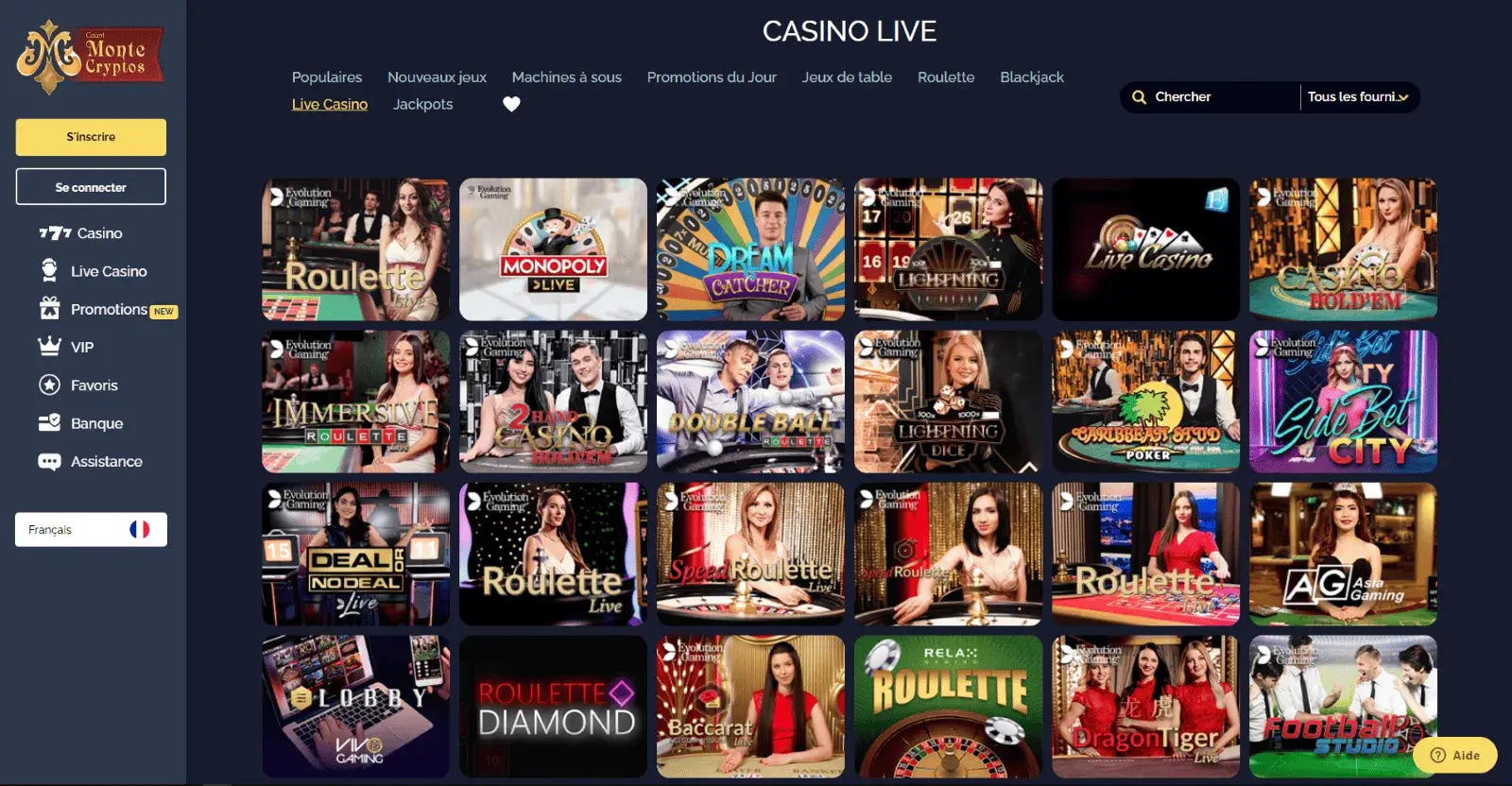 MonteCryptos casino MonteCryptos